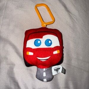 Disney Cars Red Plush with Orange Clip